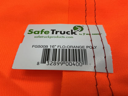 Ms Carita FG500B 16 Mesh High Visibility Fluorescent Orange Flag 16''x16''