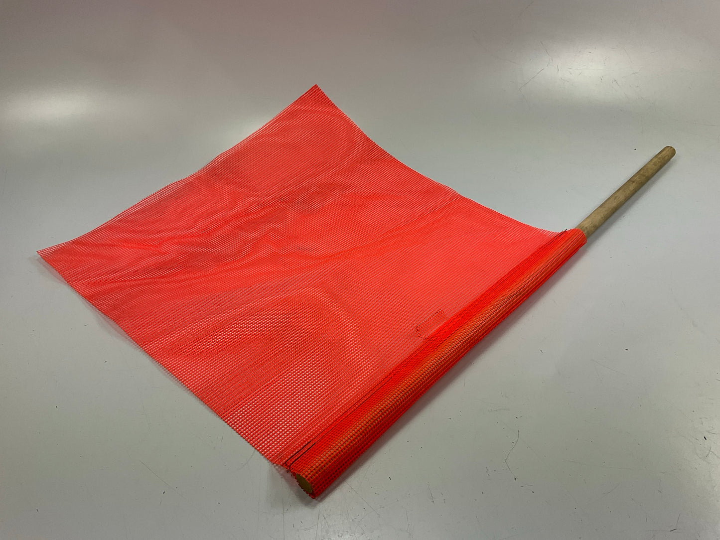 SafeTruck Ms.Carita 18'' X 18'' Vinyl Coated Polyester Mesh Flag - Orange - 3 Pack
