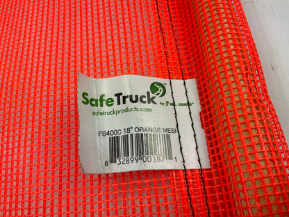 SafeTruck Ms.Carita 18'' X 18'' Vinyl Coated Polyester Mesh Flag - Orange - 3 Pack