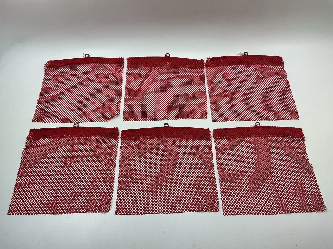 (6) SafeTruck By Ms.Carita FW200A 12'' X 12'' Wire Loop Solid Safety Flag - Red