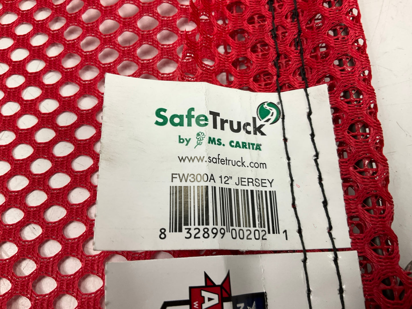 Ms Carita FW300A 12-inch X 12-inch Red Jersey Safety Flag With Loop