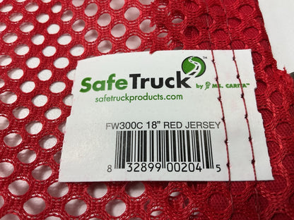 (10) MsCarita Safe Truck FW300C 18''x18'' Jersey Red Mesh Safety Flag W/ Wire Loop