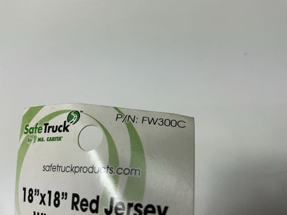 (10) MsCarita Safe Truck FW300C 18''x18'' Jersey Red Mesh Safety Flag W/ Wire Loop