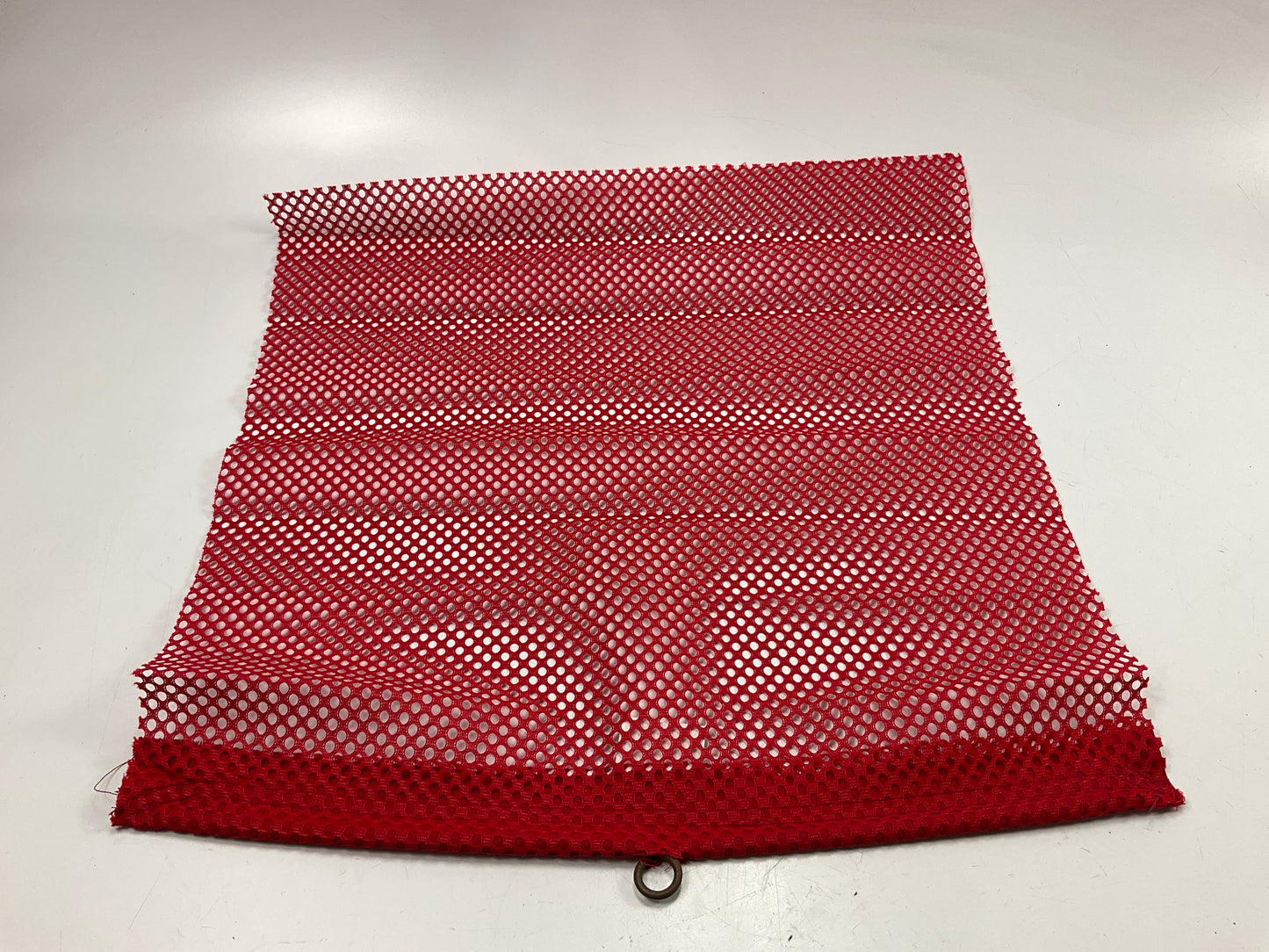 Ms Carita Safe Truck FW300C 18''x18'' Jersey Red Mesh Safety Flag W/ Wire Loop