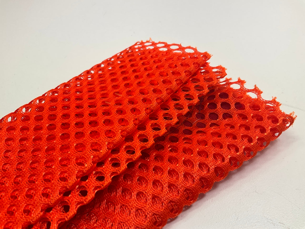 (8) Ms Carita FW700C 18'' X 18'' Flo-Orange Jersey Wire Loop Safety Flag
