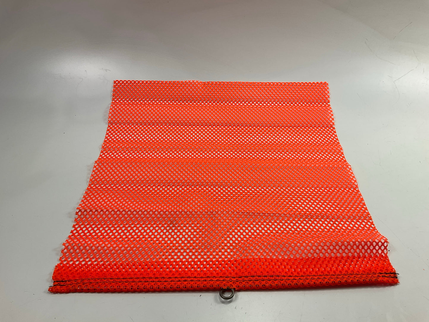 (5) Ms Carita FW700C-R 18'' X 18'' Fluorescent Orange Jersey Flag, Double Stitched
