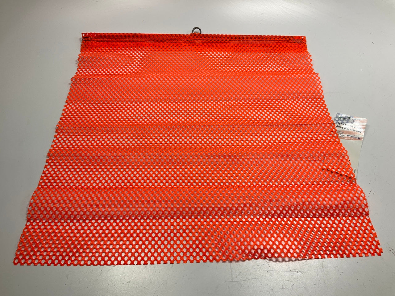 Ms Carita FW700C-R 18'' X 18'' Fluorescent Orange Jersey Flag, Double Stitched