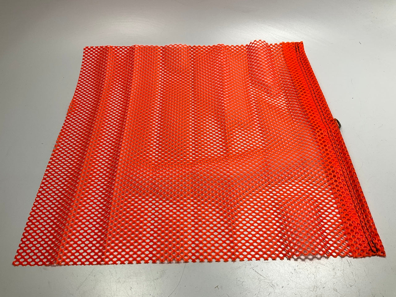 Ms Carita FW700C-R 18'' X 18'' Fluorescent Orange Jersey Flag, Double Stitched