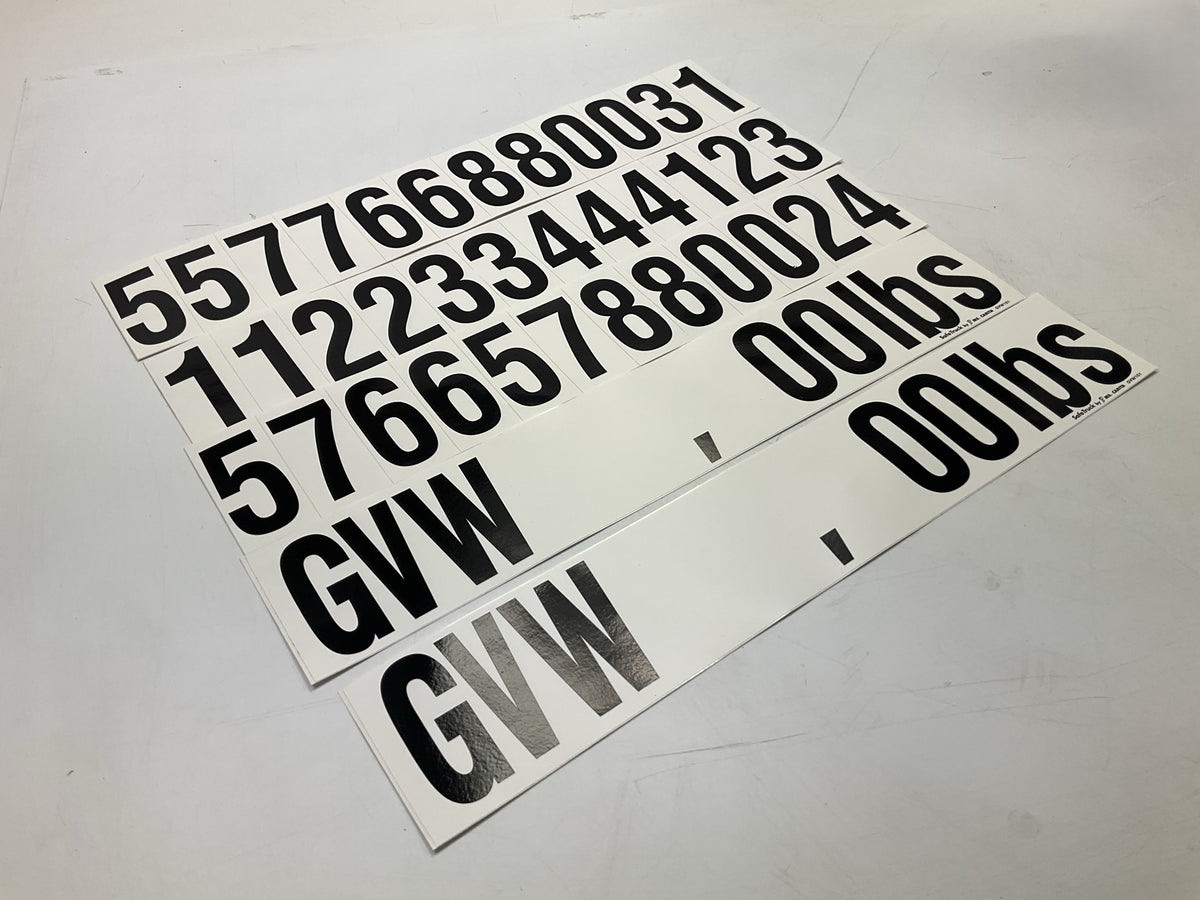 Lb. Number Address Ms Carita GVW101 Gross Vehicle Truck Trailer Weight Number Kit Lbs DOT ...