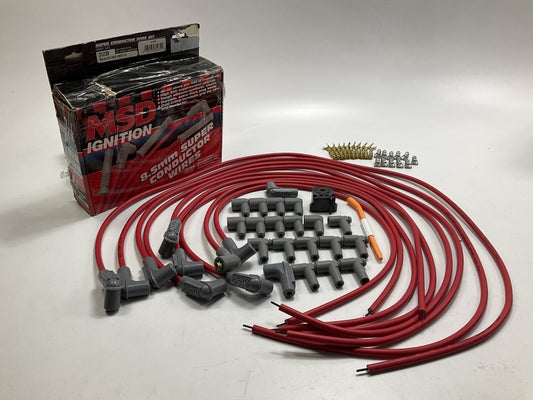 MSD 31239 Performance 8.5mm Ignition Spark Plug Wire Set, Red