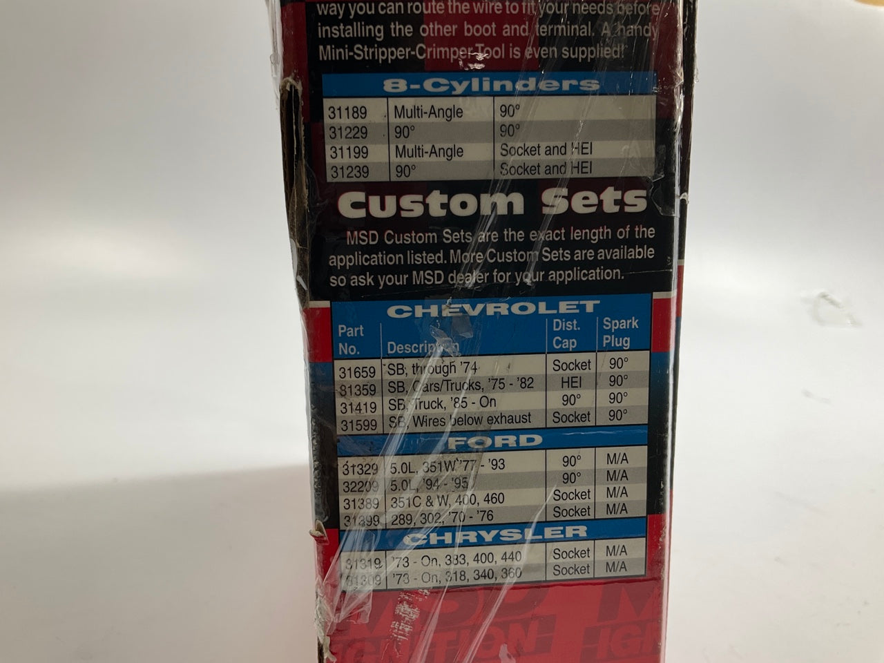 MSD 31239 Performance 8.5mm Ignition Spark Plug Wire Set, Red