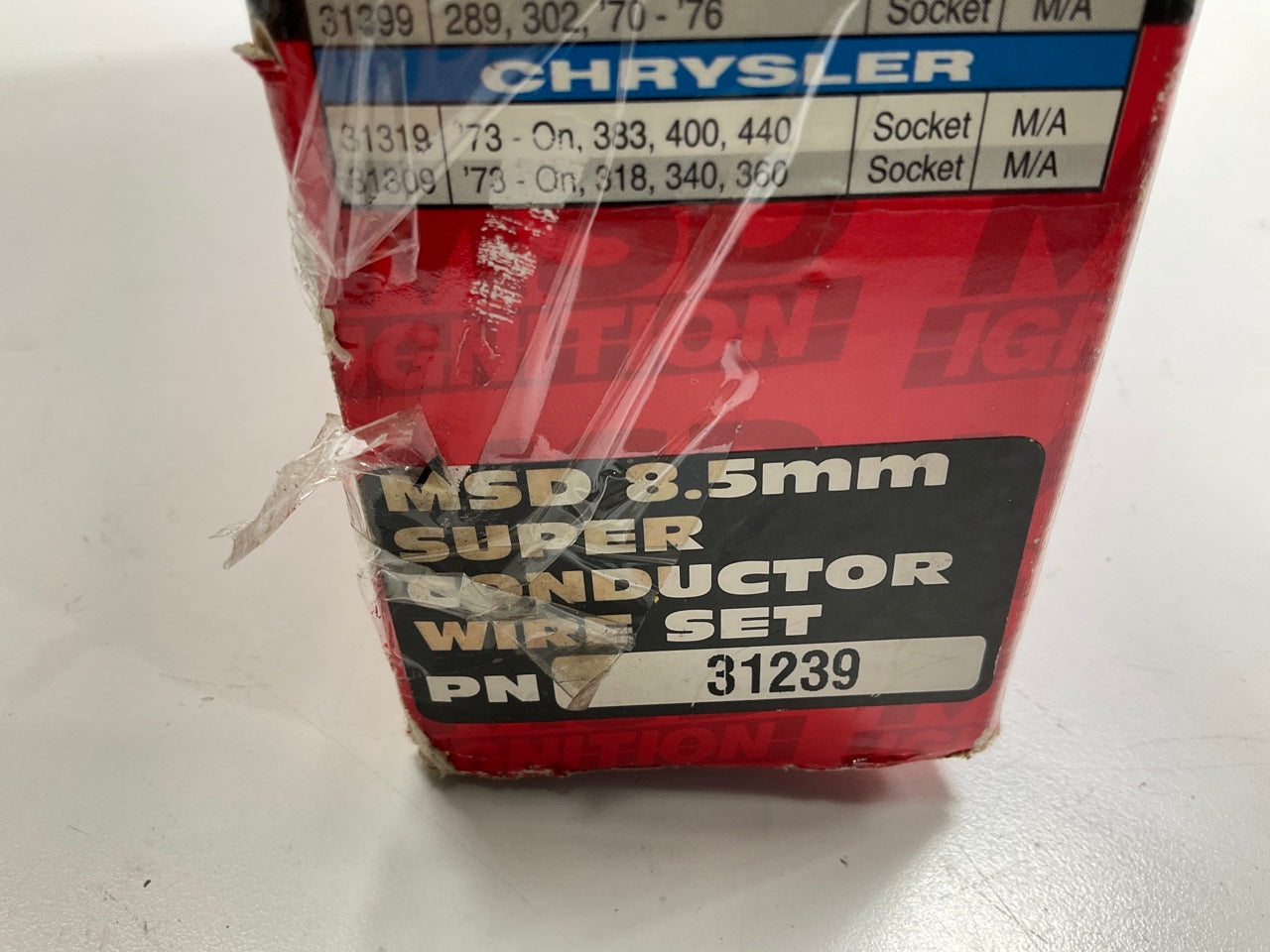 MSD 31239 Performance 8.5mm Ignition Spark Plug Wire Set, Red