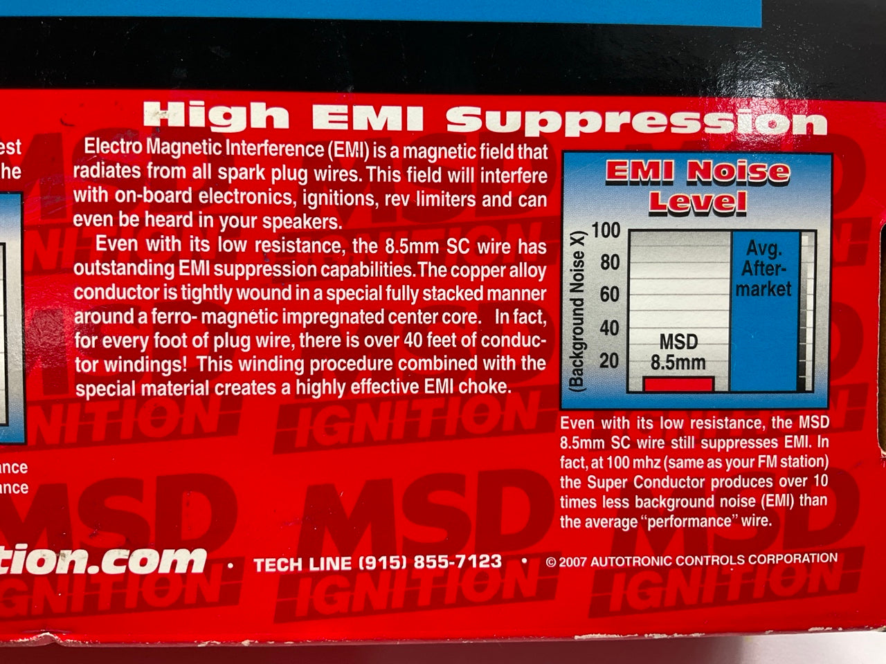 MSD 31359 8.5mm Super Conductor Spark Plug Wire Set, Small Block Chevy 350 HEI