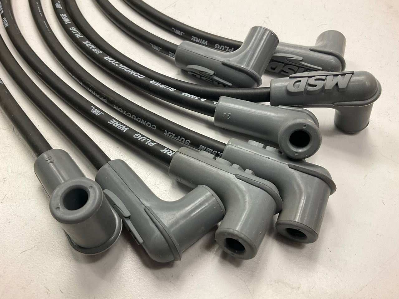 Missing 45 Degree Connectors MSD 32073 Super Conductor Spark Plug Wire Set 8.5mm