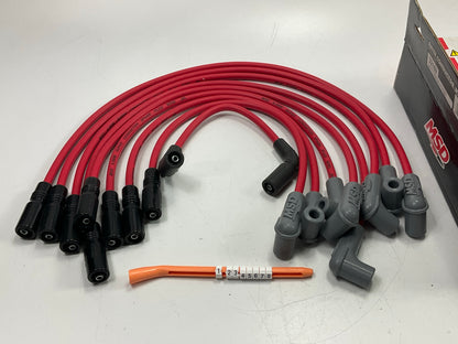 MSD 32169 Super Conductor 8.5mm Spark Plug Ignition Wire Set, Red