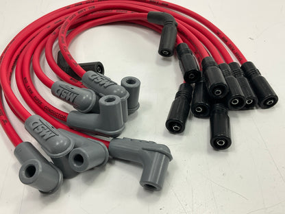MSD 32169 Super Conductor 8.5mm Spark Plug Ignition Wire Set, Red