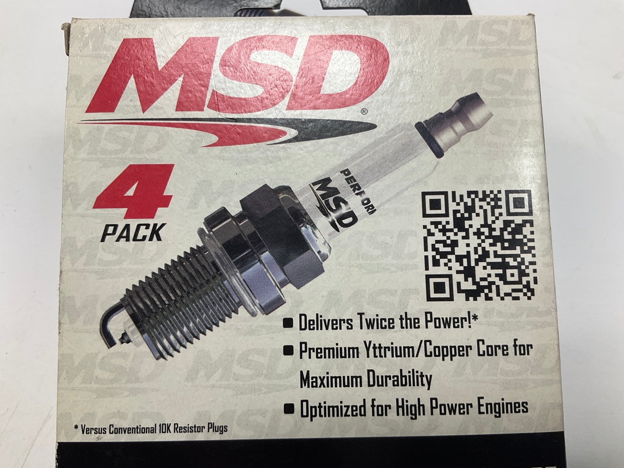 4 Pack - MSD Ignition 37144 Iridium Spark Plugs