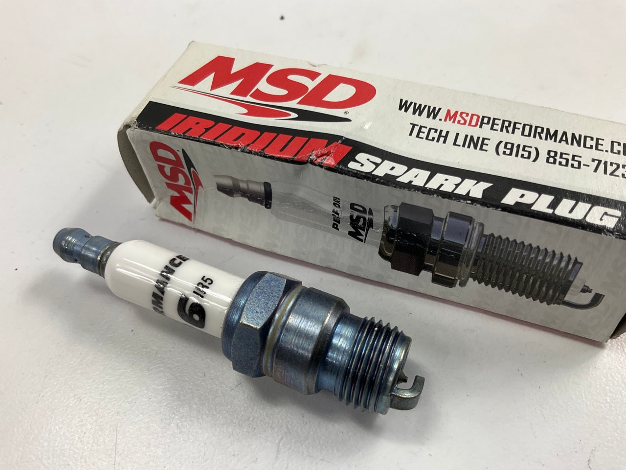 MSD 3721 Iridium Tip Ignition Spark Plug, 6IR5