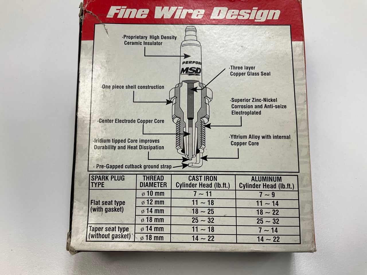 (4) MSD 37234 Spark Plugs - 1995 Ford Mustang SVT Cobra R