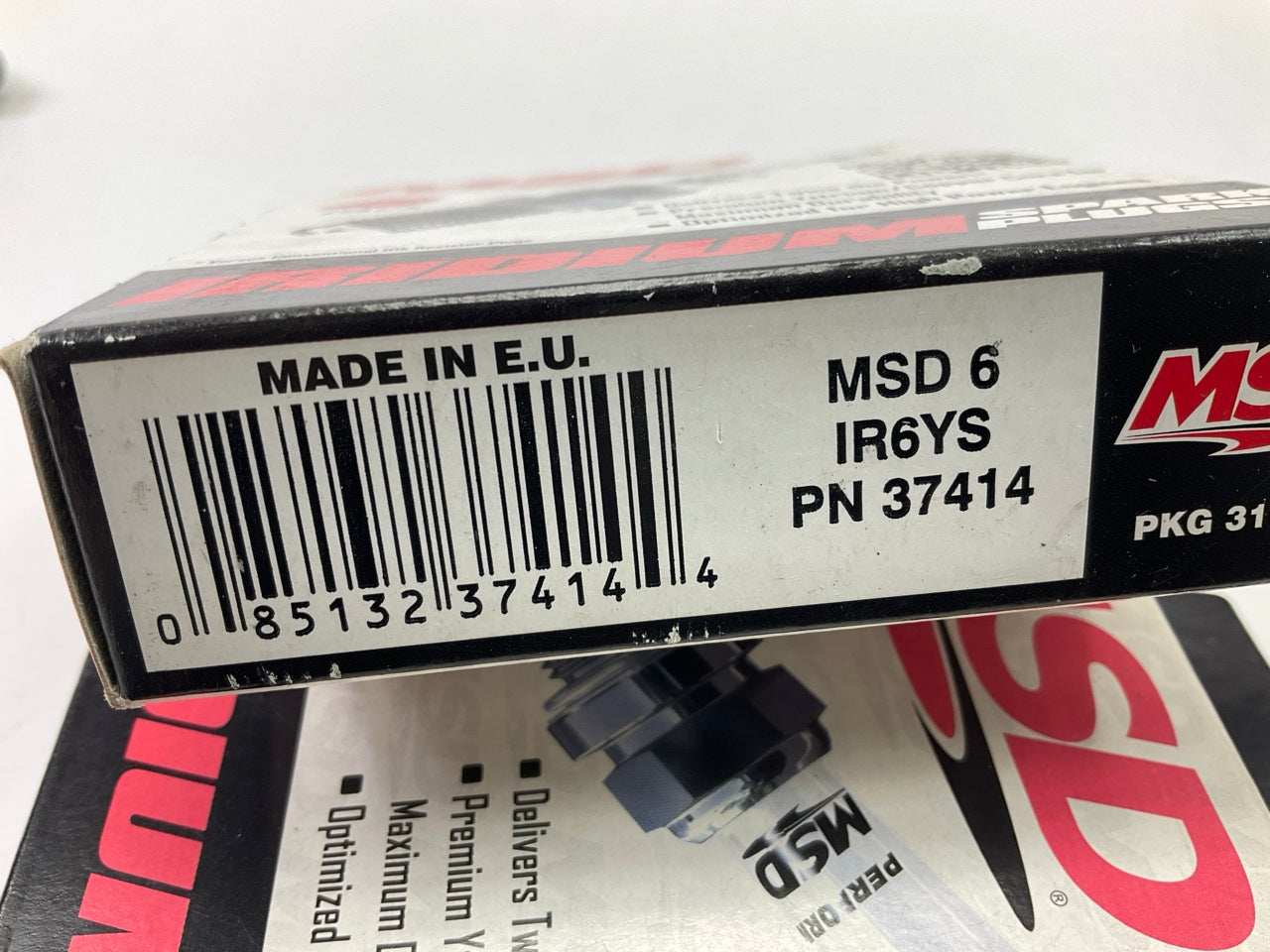 (8) MSD 37414 Iridium Spark Plugs - 1995 Ford Mustang SVT Cobra R