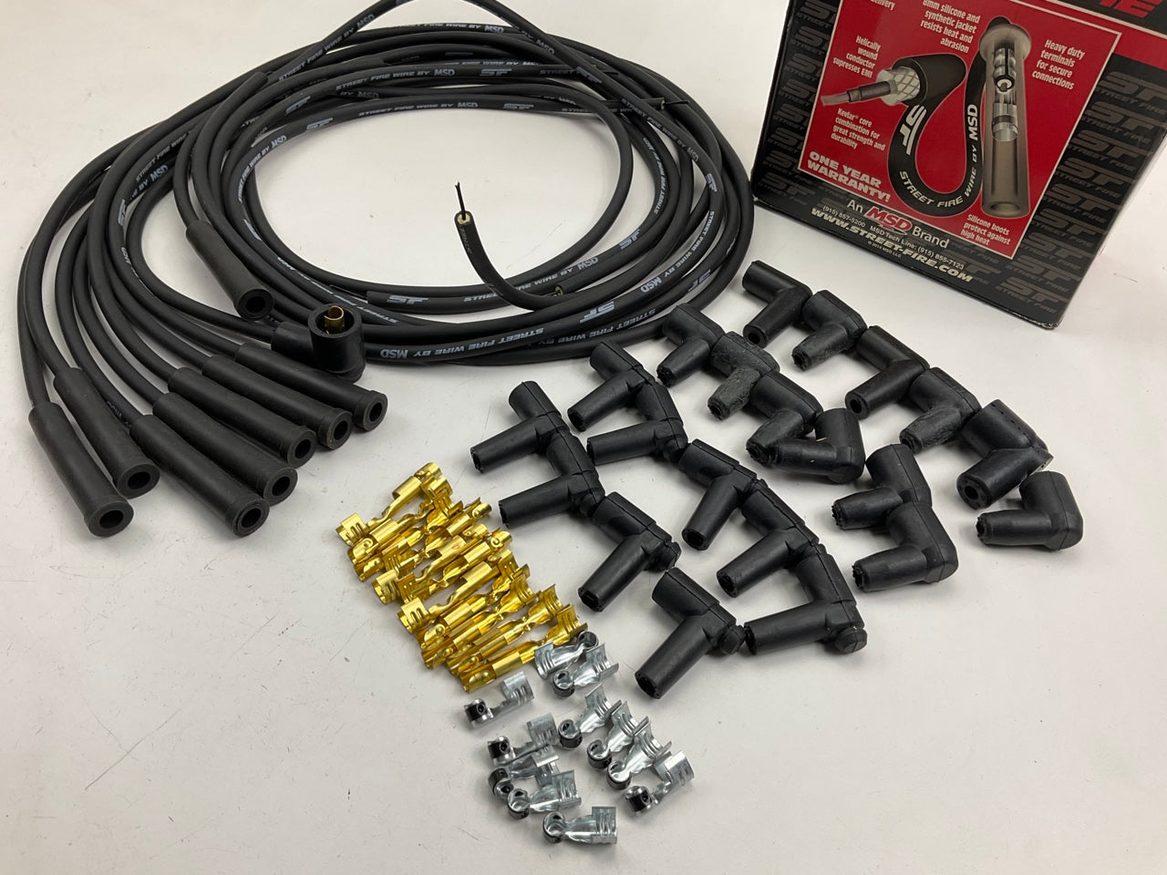 MSD Ignition 5551 Street Fire Performance 8mm Ignition Spark Plug Wire Set