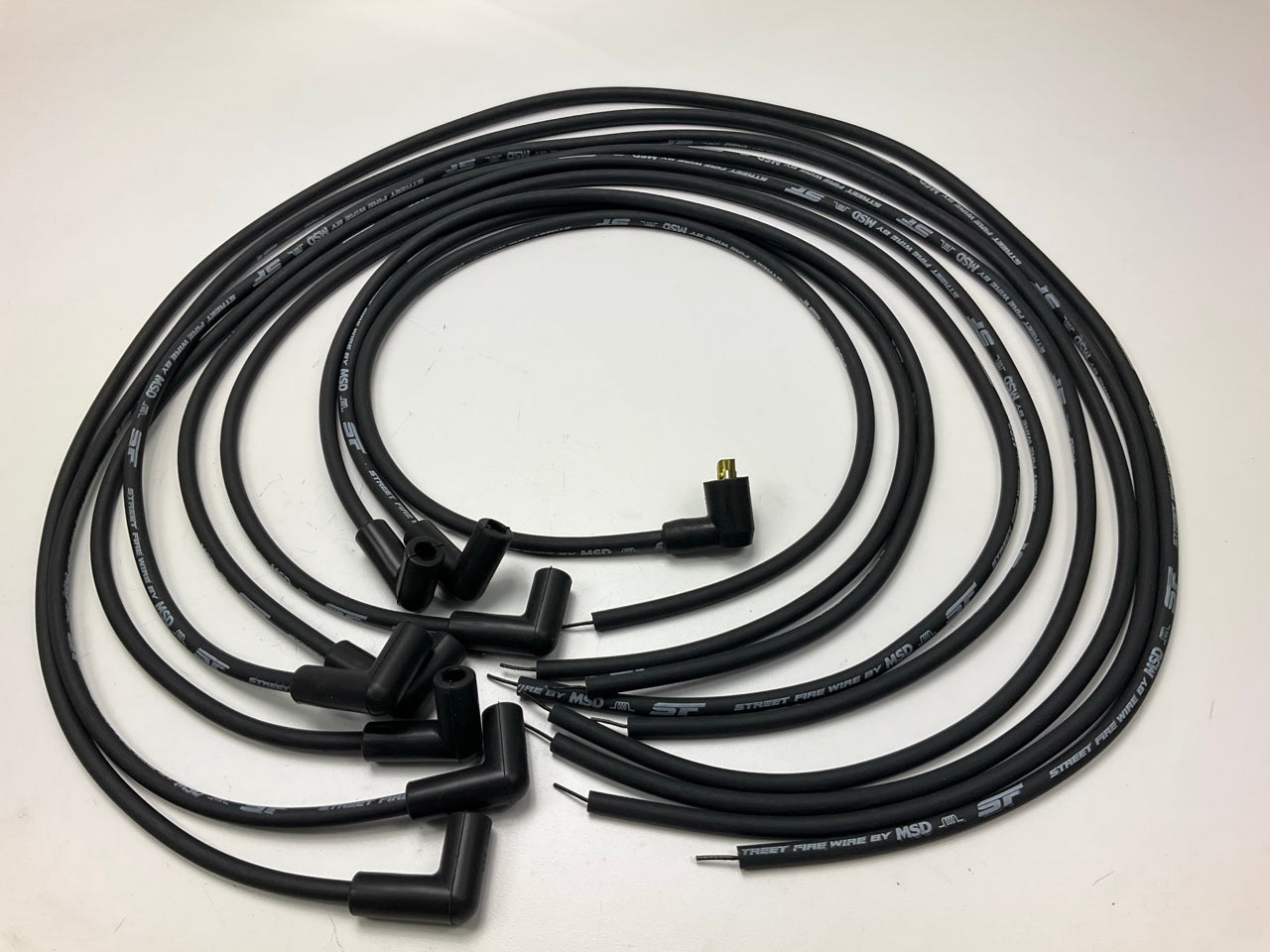 MISSING ALL BOOTS - MSD 5553 Street Fire 8mm Spark Plug Wire Set HEI Universal