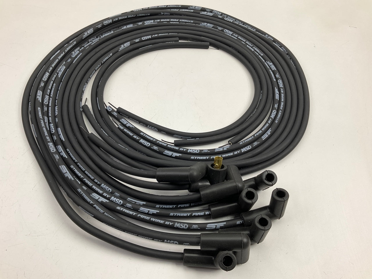 MSD 5553 Street Fire 8mm Spark Plug Wire Set 8-Cyl 90° Boot Socket/HEI Universal