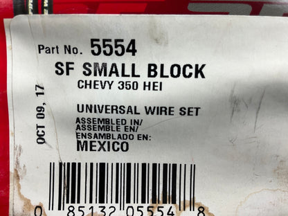 MSD 5554 SBC Small Block Chevy 350 Street Fire Spark Plug Wires HEI Wire Set 8mm