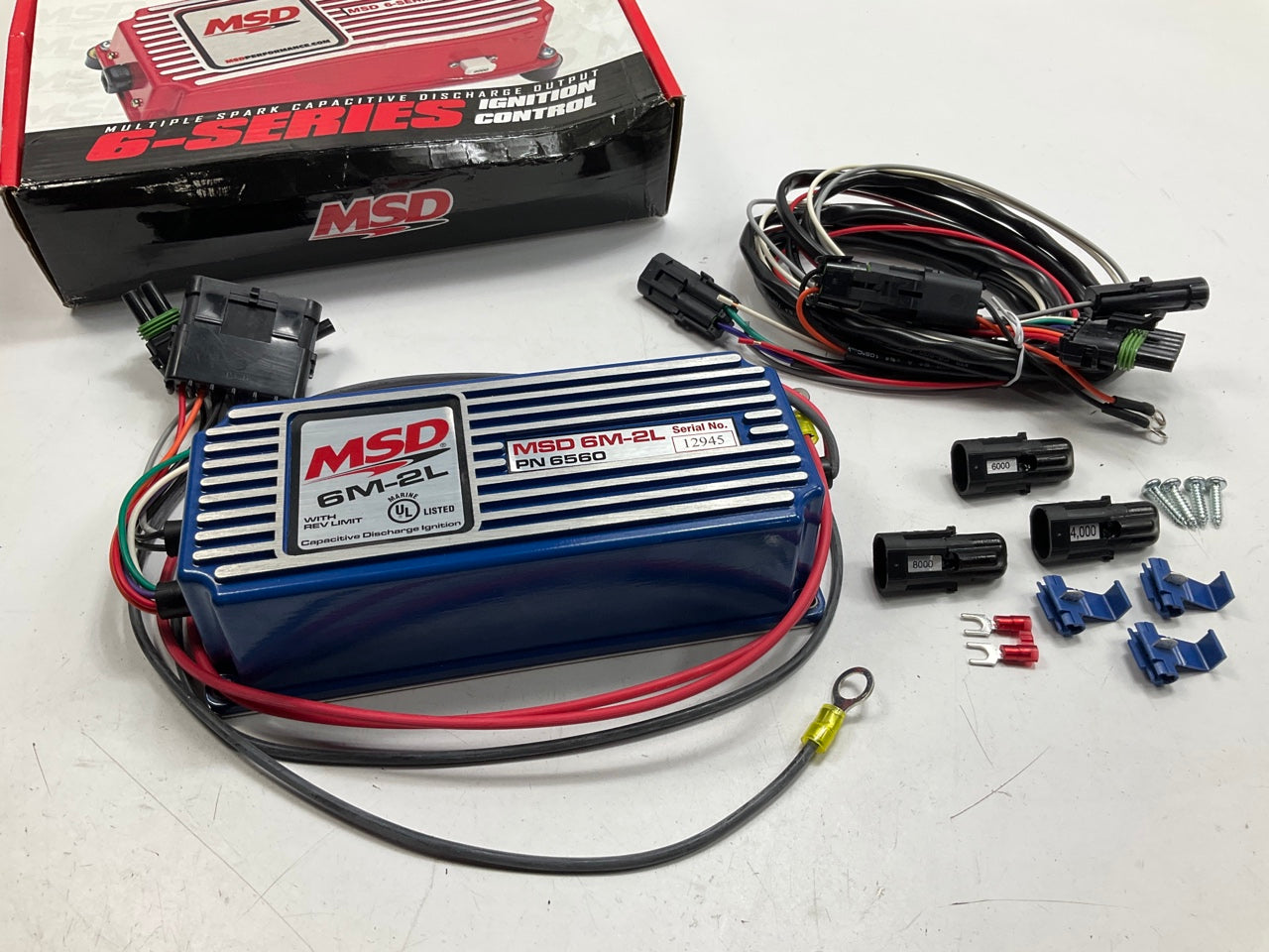 MSD 6560 6M-2L Marine Certified Ignition Control Module With Rev Limiter
