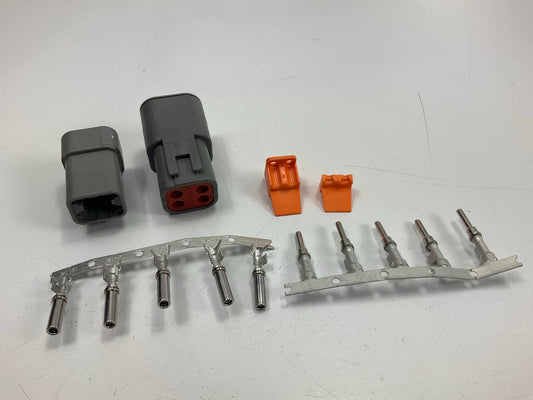 MSD 8187 Wiring Connector 4-Pin Male/Female Deutsch 12-14 Ga Wire Terminal Clip