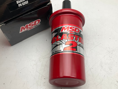 MSD 8202 Blaster II Ignition Coil, Canister, Oil Filled, 45,000 Volt, Red