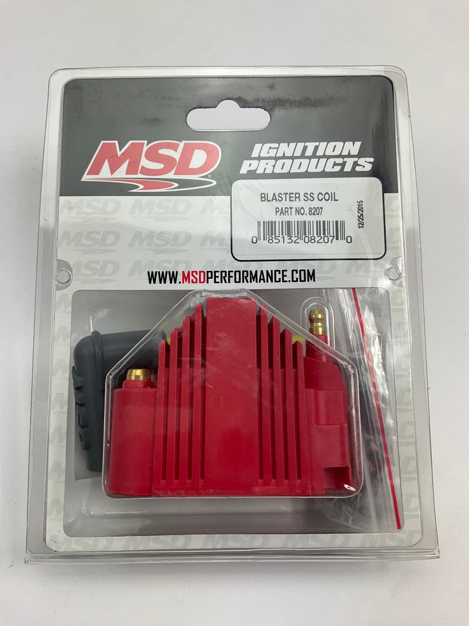 MSD 8207 Blaster SS Performance Ignition Coil E-Core Square Epoxy Red 40,000 V