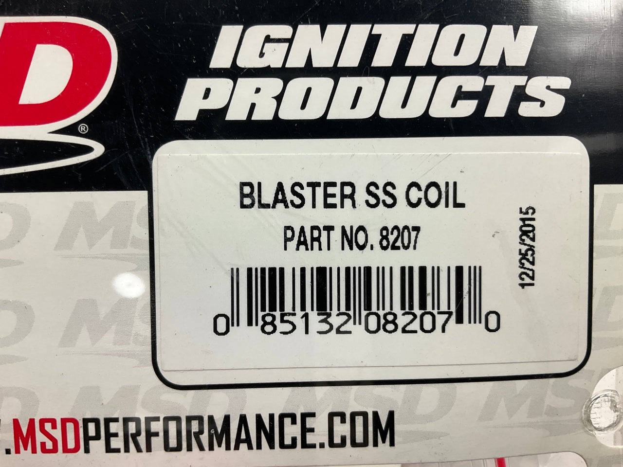 MSD 8207 Blaster SS Performance Ignition Coil E-Core Square Epoxy Red 40,000 V