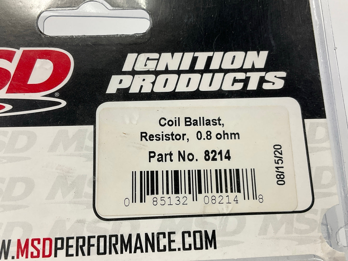 MSD 8214 Ignition Coil Ballast Resistor - 0.8 OHM Stock Points Ignition System