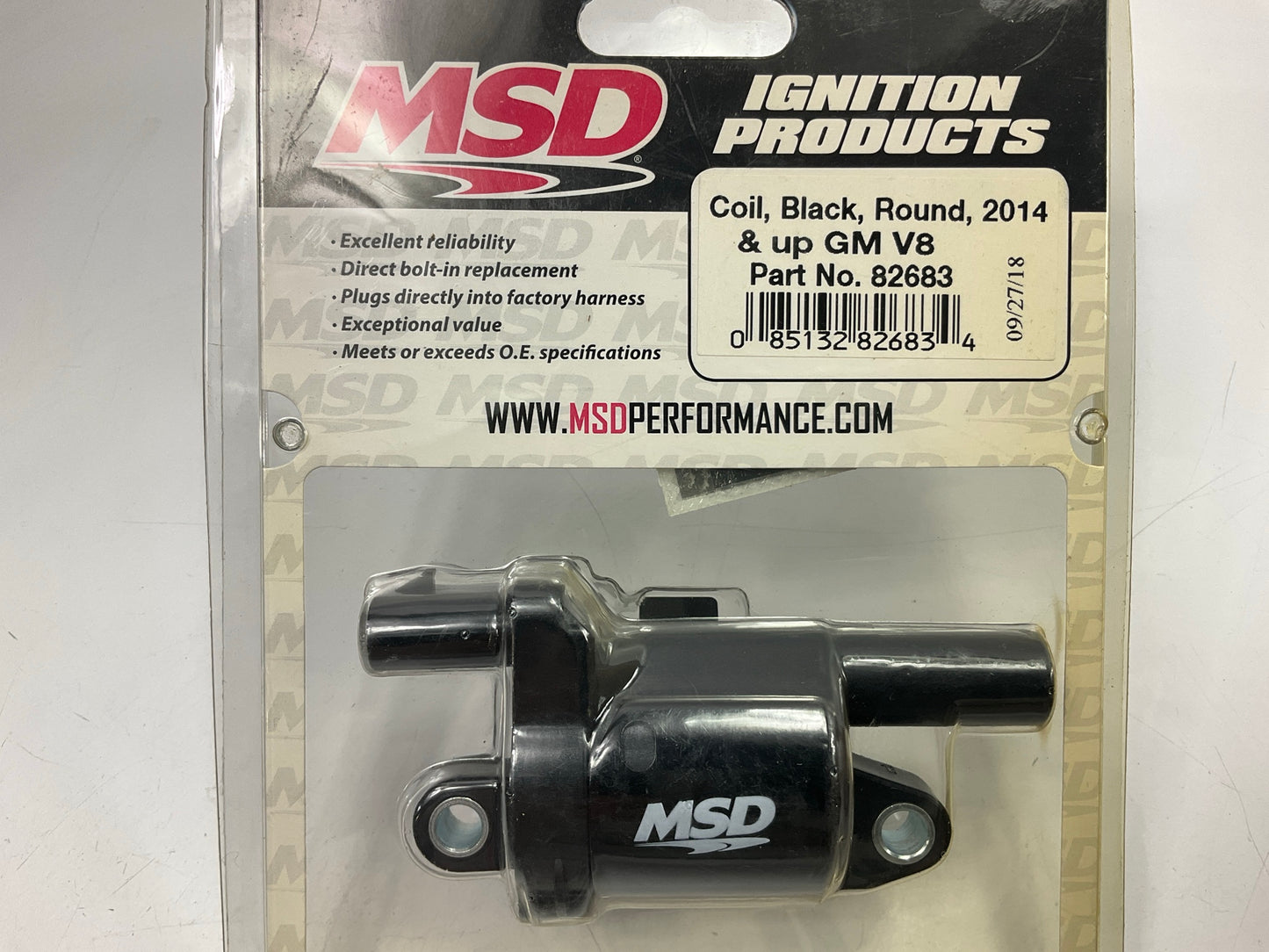 MSD 82683 Direct Ignition Coil ''round'' Style 14-18 Chevy Silverado, Sierra 1500