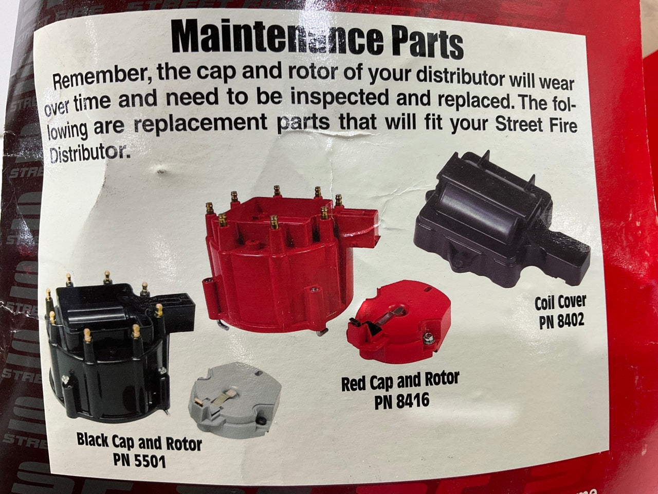 DISTRIBUTOR ONLY AS SHOWN, MSD 8362 Street Fire For Chevy V8 GM HEI Distributor