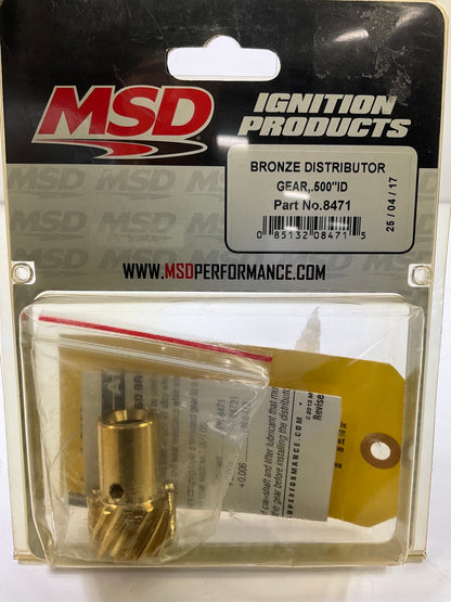 MSD 8471 Bronze Distributor Gear SBC BBC Big Block Small Block Chevy .500'' ID