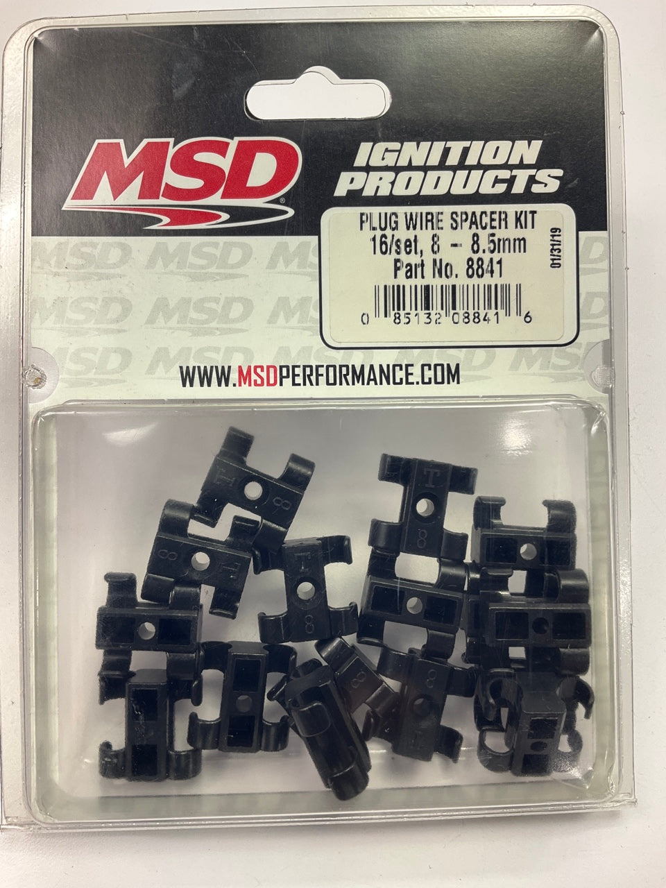 MSD 8841 Ignition Spark Plug Wire Spacer Kit Plug Wire Dividers-8-8.5mm - 16 PCS