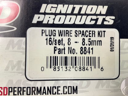 MSD 8841 Ignition Spark Plug Wire Spacer Kit Plug Wire Dividers-8-8.5mm - 16 PCS