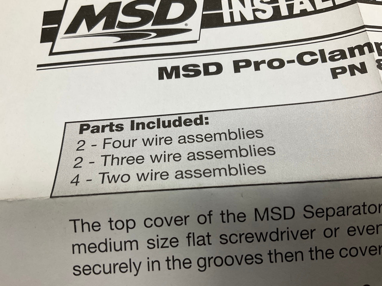 MSD 8843 MSD Ignition Pro Clamp Wire Separators-Spark Plug Wire Dividers - 7-9mm