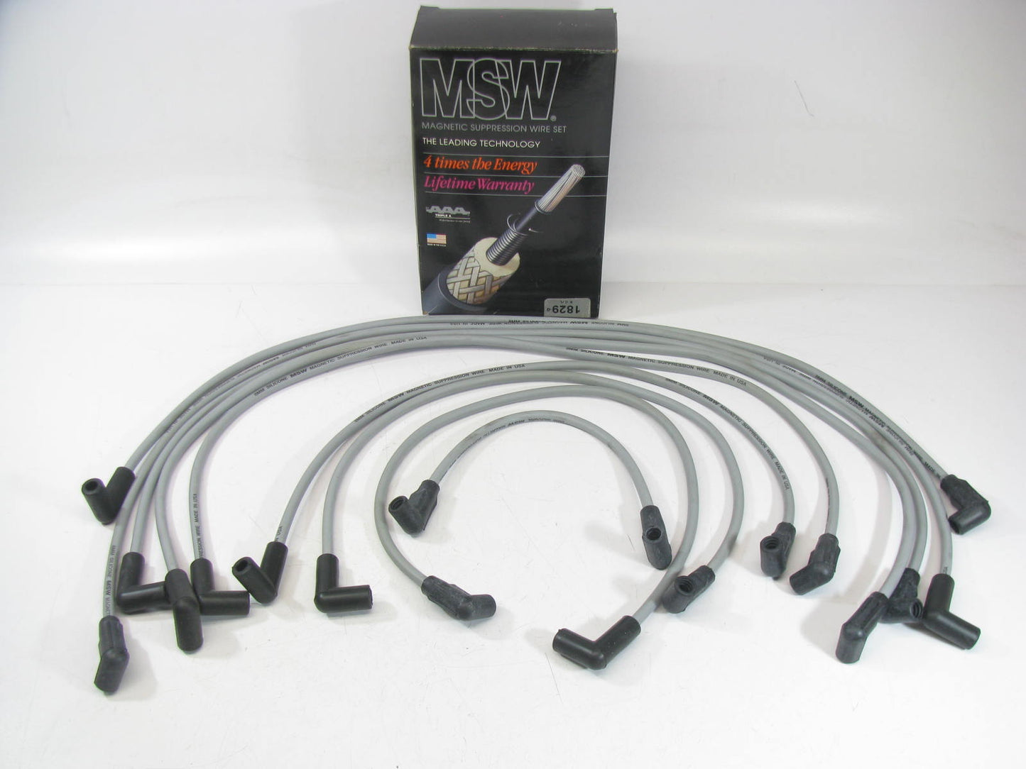 MSW 1829 Ignition Spark Plug Wire Set 1987-1993 Chevrolet GMC 5.0L 5.7L-V8