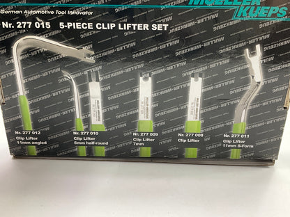 Mueller-Kueps 277015 5 Piece Clip Lifter Set - Trim Clip Removal Took Kit Set