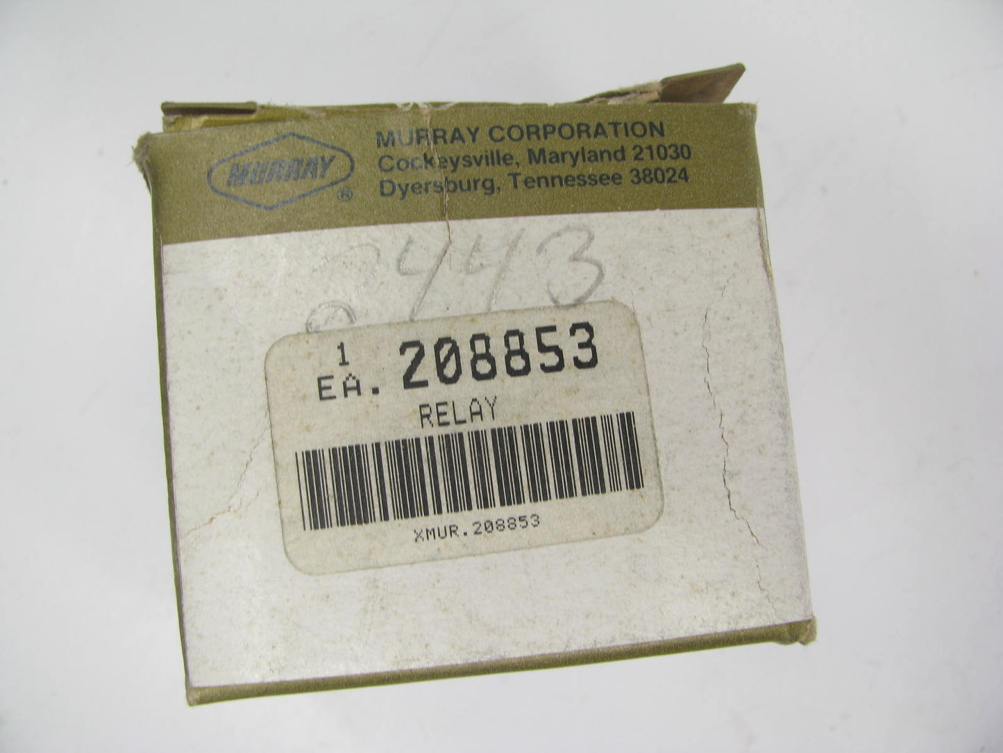 Murray 208853 HVAC Blower Motor Cut-Out Relay