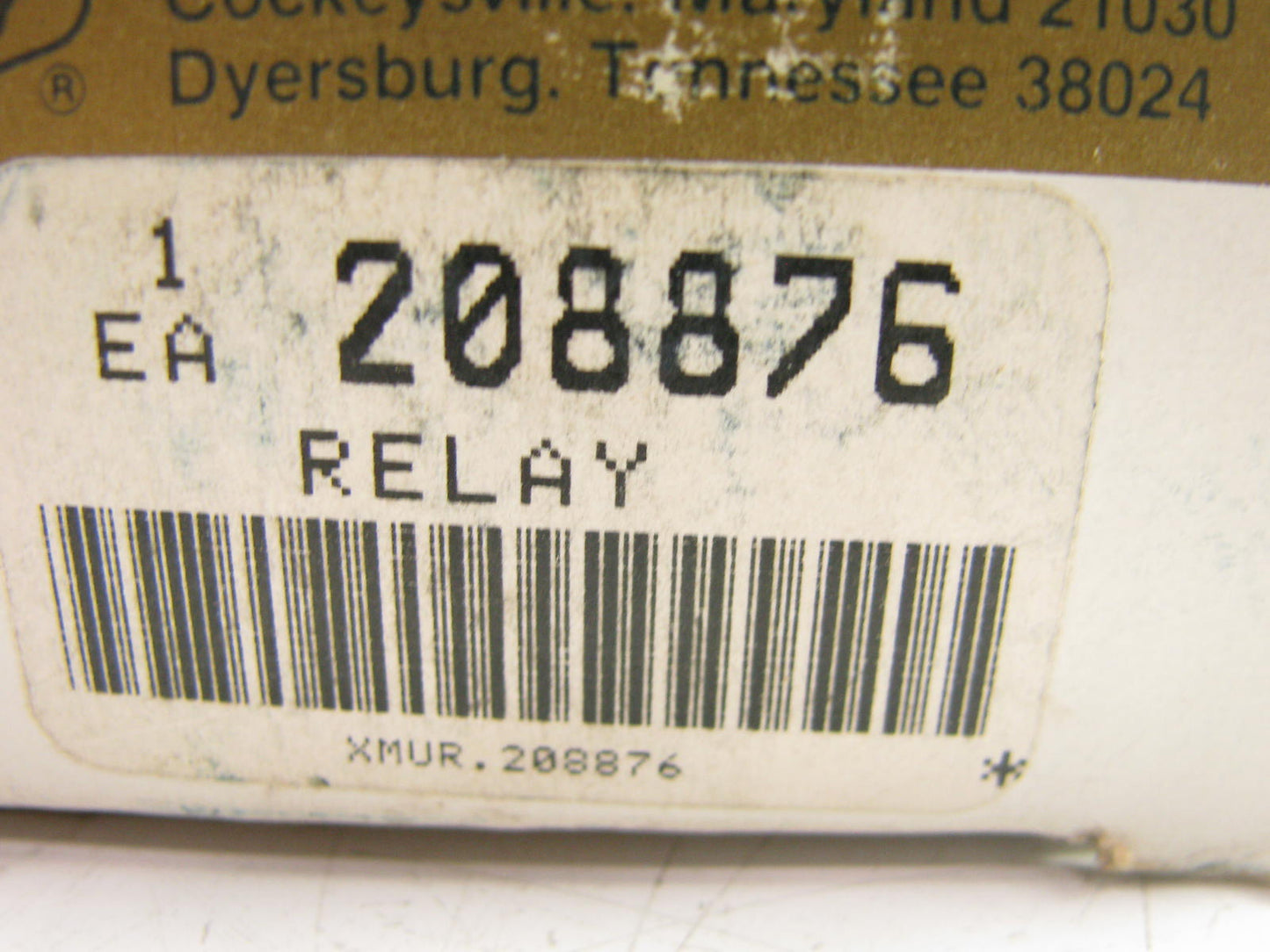 Murray 208876 Engine Cooling Fan Motor Relay