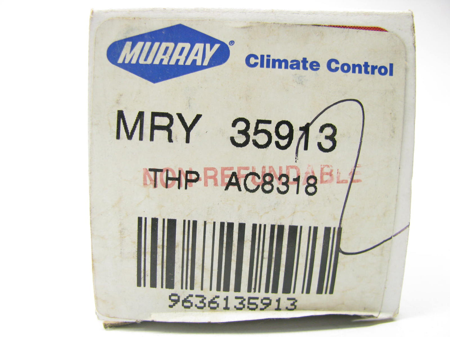 Murray 35913 A/C Clutch Relay / A/C Condenser Fan Motor Relay