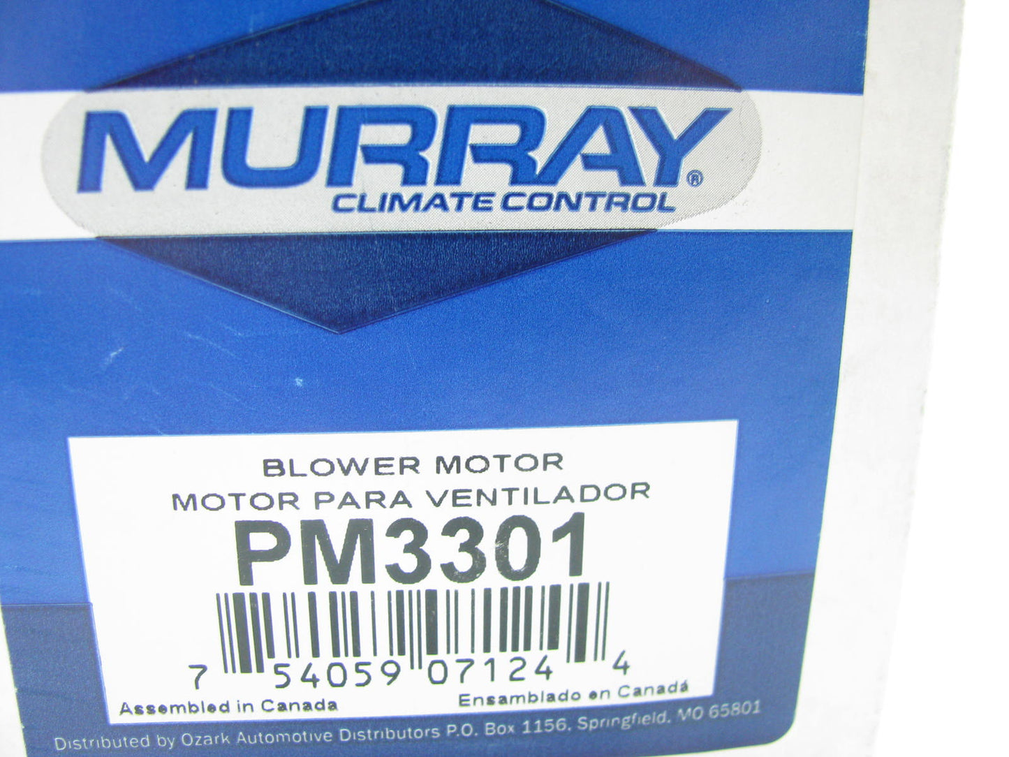 Murray PM3301 HVAC Blower Motor Without Wheel 1991-1993 Mack MH602 MH603