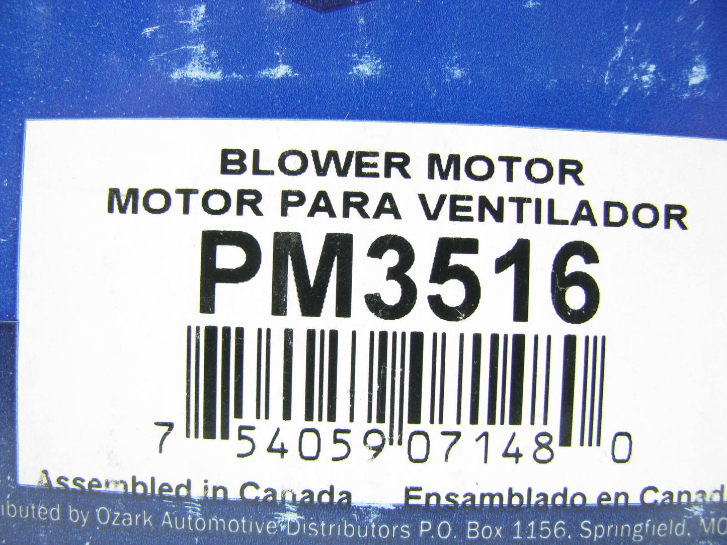 Murray PM3516 HVAC Blower Motor Without Wheel