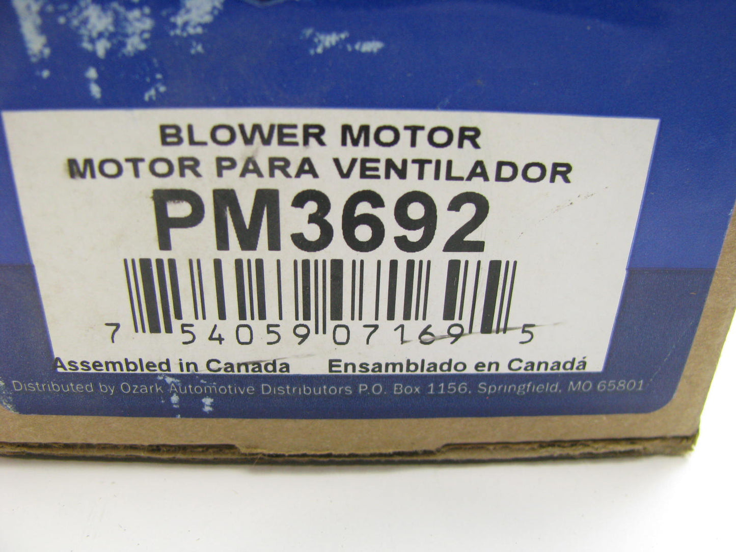 Murray PM3692 HVAC Blower Motor - Front -  For 1995-2004 Peterbilt 330 Truck