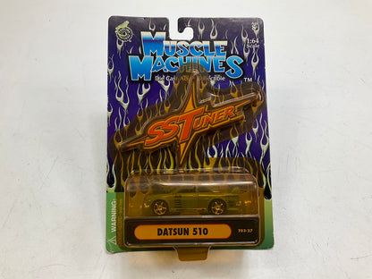 Muscle Machines T03-27 1:64 Scale SS Tuner For Datsun 510, Dark Green