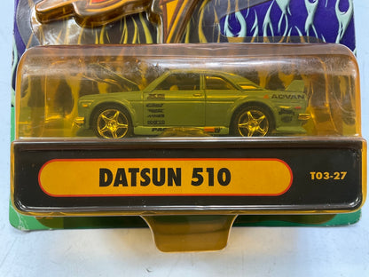 Muscle Machines T03-27 1:64 Scale SS Tuner For Datsun 510, Dark Green